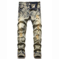 Men's Distressed Patchwork Jeans product image