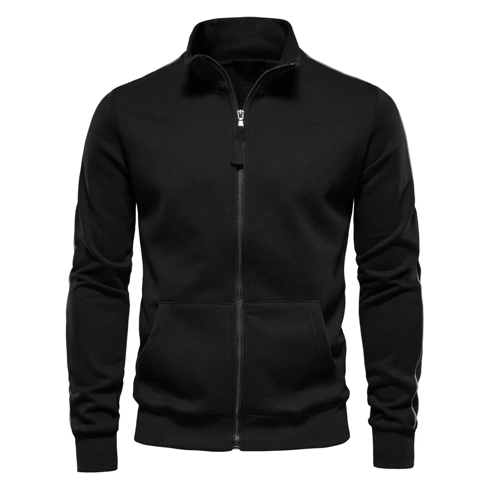 Men's Stand-Collar Zip Hoodie alternate view