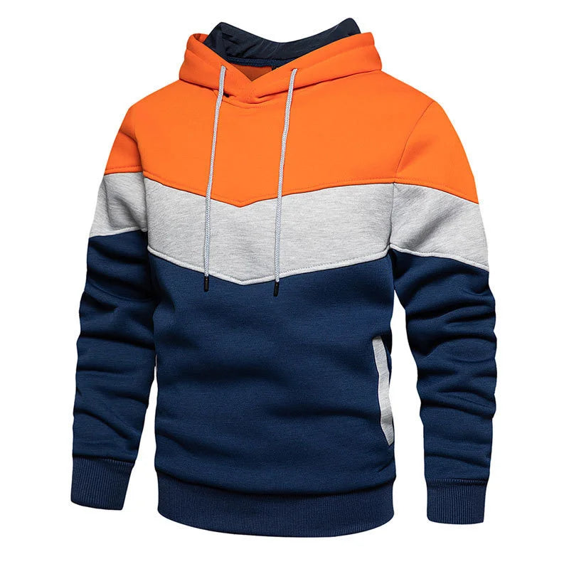 Men's Solid Pullover Hoodie lifestyle view