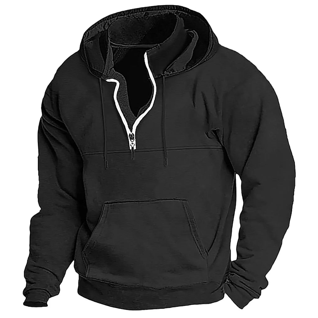 Men's Half-Zip Fleece Hoodie detail image